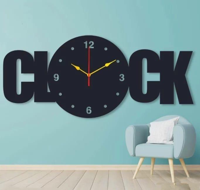 Acrylic DIY Big Clock Letters Wall Clock